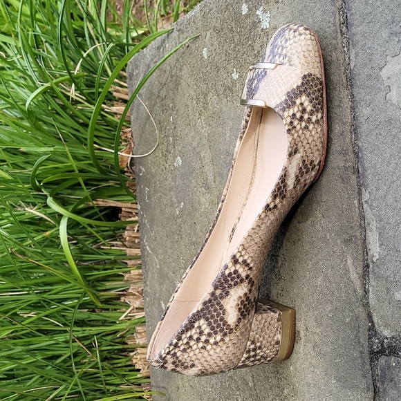 Coach Isla snake print leather pump heels - Picture 13 of 16